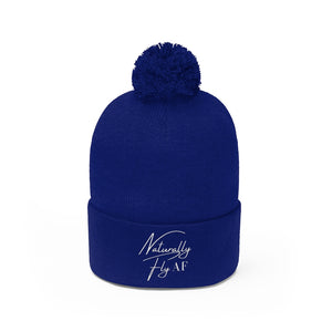 Naturally Fly AF Pom Pom Beanie